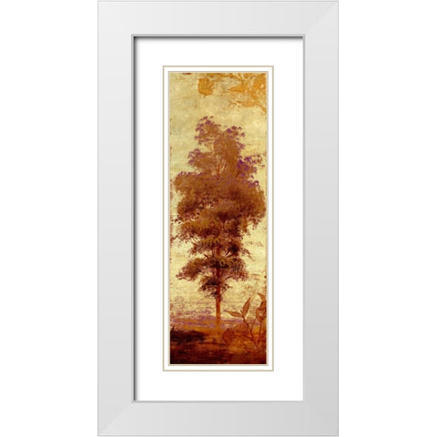 Early Autumn Chill II White Modern Wood Framed Art Print with Double Matting by Marcon, Michael
