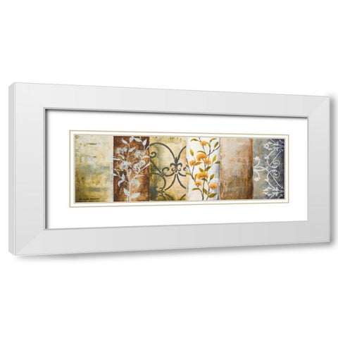 Botanical Modulation II White Modern Wood Framed Art Print with Double Matting by Marcon, Michael