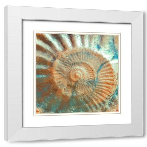 Nautique I White Modern Wood Framed Art Print with Double Matting by Rodriguez, Jairo