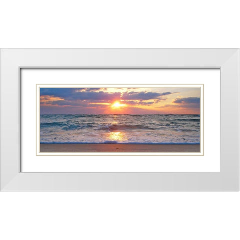 La Isla Bonita I White Modern Wood Framed Art Print with Double Matting by Rodriguez, Jairo
