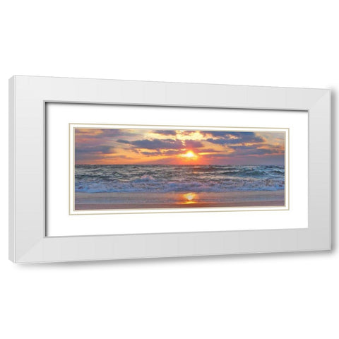 La Isla Bonita II White Modern Wood Framed Art Print with Double Matting by Rodriguez, Jairo