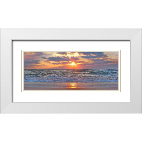 La Isla Bonita II White Modern Wood Framed Art Print with Double Matting by Rodriguez, Jairo
