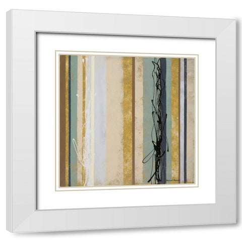 Breaking Loose III White Modern Wood Framed Art Print with Double Matting by Marcon, Michael