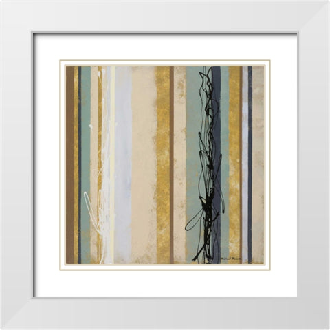 Breaking Loose III White Modern Wood Framed Art Print with Double Matting by Marcon, Michael