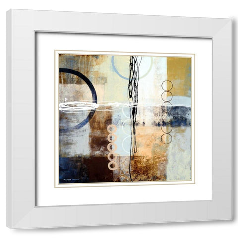 Intersections II White Modern Wood Framed Art Print with Double Matting by Marcon, Michael