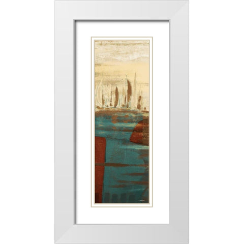 Calm Waters I White Modern Wood Framed Art Print with Double Matting by Kingsley