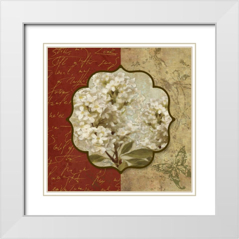 Tuscan Glimpse I White Modern Wood Framed Art Print with Double Matting by Medley, Elizabeth