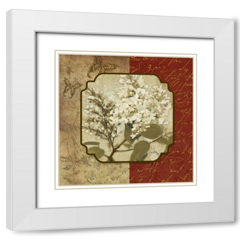 Tuscan Glimpse II White Modern Wood Framed Art Print with Double Matting by Medley, Elizabeth