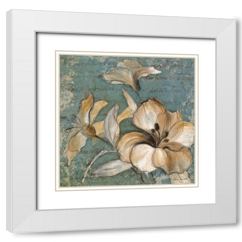 Whisper of Light I White Modern Wood Framed Art Print with Double Matting by Loreth, Lanie