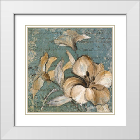 Whisper of Light I White Modern Wood Framed Art Print with Double Matting by Loreth, Lanie