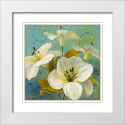 Bahama Breeze I White Modern Wood Framed Art Print with Double Matting by Loreth, Lanie