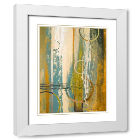 Earthbound II White Modern Wood Framed Art Print with Double Matting by Marcon, Michael