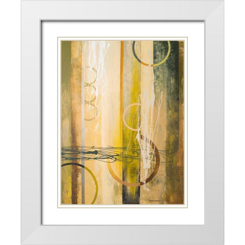 Neutral Earthbound II White Modern Wood Framed Art Print with Double Matting by Marcon, Michael