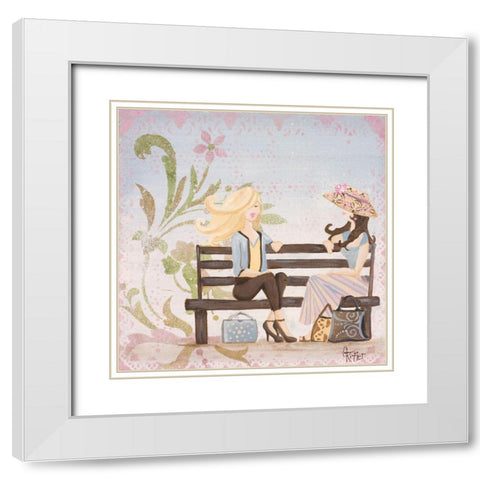 Central Park I White Modern Wood Framed Art Print with Double Matting by Ritter, Gina
