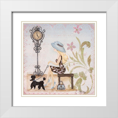 Central Park II White Modern Wood Framed Art Print with Double Matting by Ritter, Gina