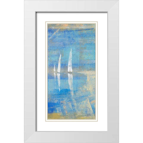 In the Distance II White Modern Wood Framed Art Print with Double Matting by Kingsley