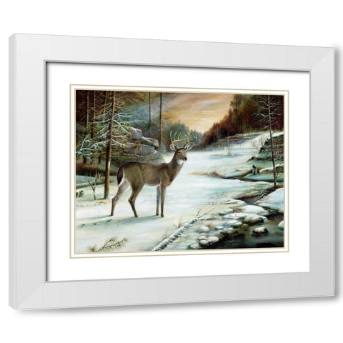 In All Its Glory White Modern Wood Framed Art Print with Double Matting by Manning, Ruane