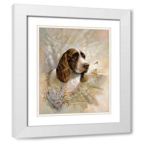 Enduring Loyalty White Modern Wood Framed Art Print with Double Matting by Manning, Ruane