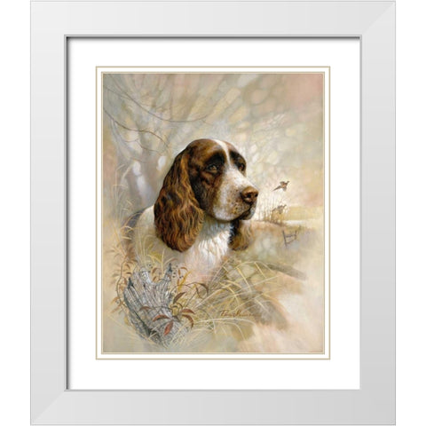 Enduring Loyalty White Modern Wood Framed Art Print with Double Matting by Manning, Ruane