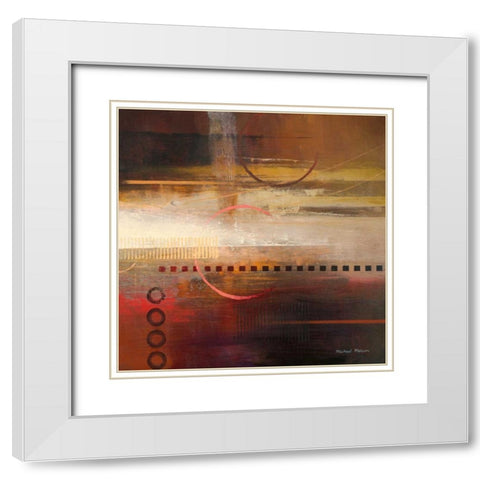 Force Ten I White Modern Wood Framed Art Print with Double Matting by Marcon, Michael