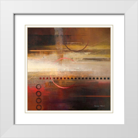 Force Ten I White Modern Wood Framed Art Print with Double Matting by Marcon, Michael