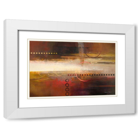 Force Ten I White Modern Wood Framed Art Print with Double Matting by Marcon, Michael