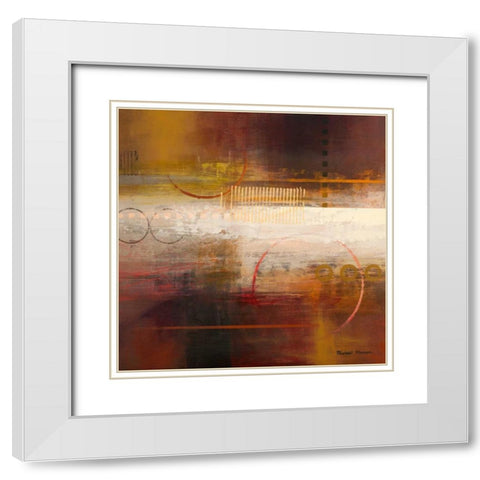 Force Ten II White Modern Wood Framed Art Print with Double Matting by Marcon, Michael