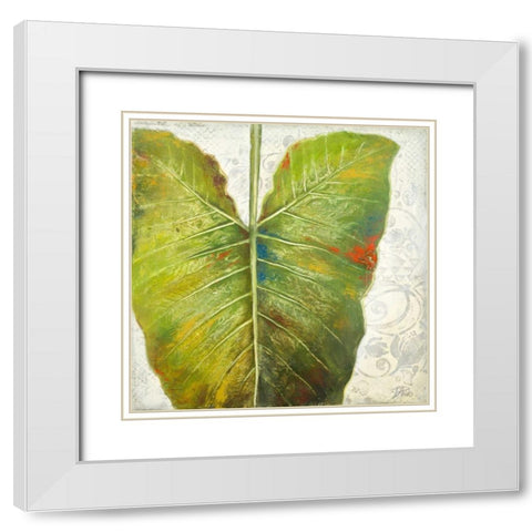 Mafafa I White Modern Wood Framed Art Print with Double Matting by Pinto, Patricia