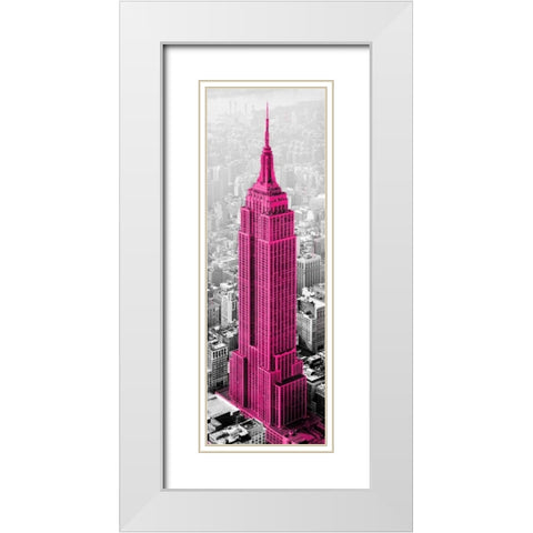 Empire State of Mind White Modern Wood Framed Art Print with Double Matting by Lake, Shelley