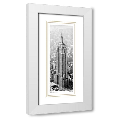 Empire State of Mind White Modern Wood Framed Art Print with Double Matting by Lake, Shelley