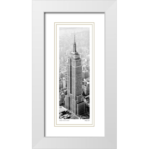 Empire State of Mind White Modern Wood Framed Art Print with Double Matting by Lake, Shelley