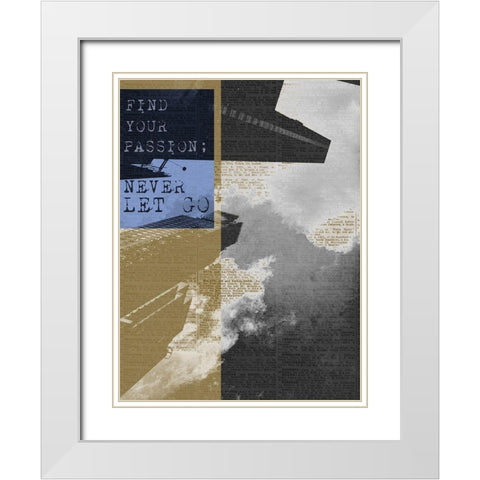 City Inspired I White Modern Wood Framed Art Print with Double Matting by Lake, Shelley