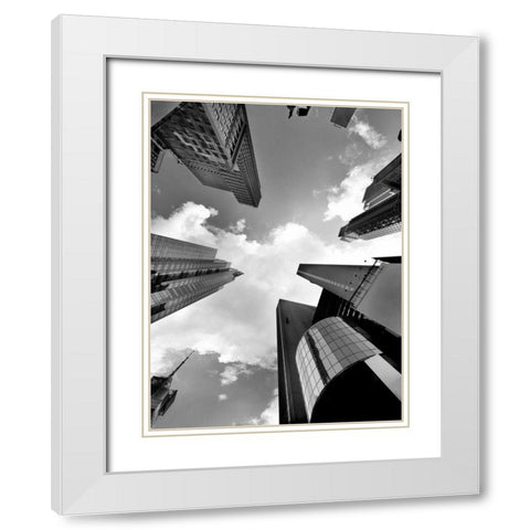 Zenith White Modern Wood Framed Art Print with Double Matting by Lake, Shelley