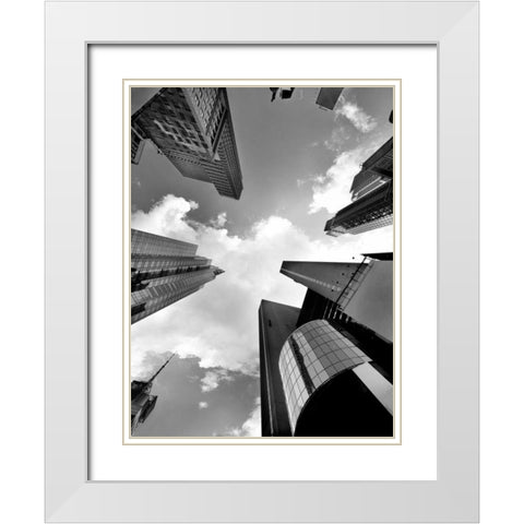 Zenith White Modern Wood Framed Art Print with Double Matting by Lake, Shelley