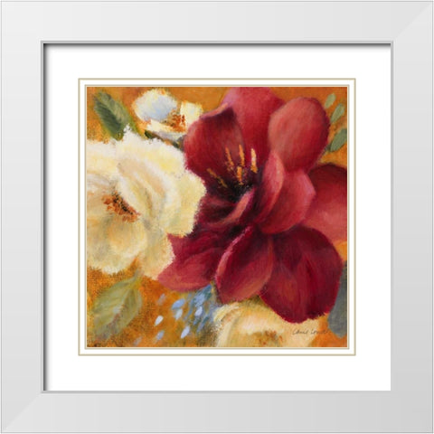 Billowing Blooms I White Modern Wood Framed Art Print with Double Matting by Loreth, Lanie