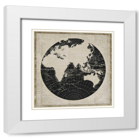 World News II White Modern Wood Framed Art Print with Double Matting by Medley, Elizabeth