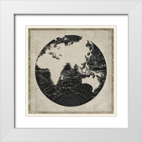 World News II White Modern Wood Framed Art Print with Double Matting by Medley, Elizabeth