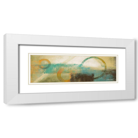Colorful Sunrise I White Modern Wood Framed Art Print with Double Matting by Marcon, Michael
