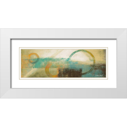 Colorful Sunrise I White Modern Wood Framed Art Print with Double Matting by Marcon, Michael