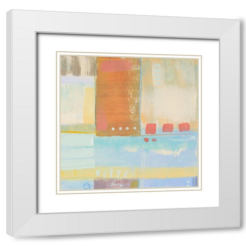 Four Corners II White Modern Wood Framed Art Print with Double Matting by Kingsley