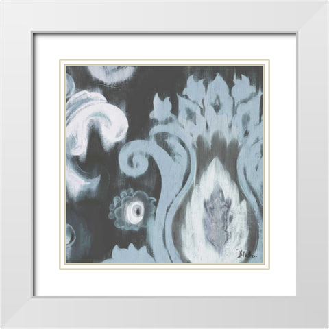 Gray Transitions II White Modern Wood Framed Art Print with Double Matting by Pinto, Patricia