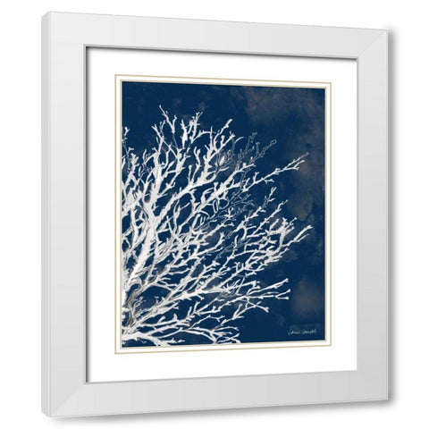Coastal Coral II White Modern Wood Framed Art Print with Double Matting by Loreth, Lanie