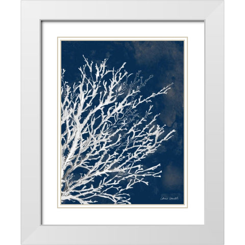 Coastal Coral II White Modern Wood Framed Art Print with Double Matting by Loreth, Lanie