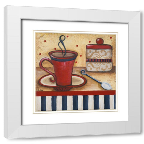 Grannys Kitchen I White Modern Wood Framed Art Print with Double Matting by Ritter, Gina