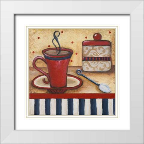 Grannys Kitchen I White Modern Wood Framed Art Print with Double Matting by Ritter, Gina