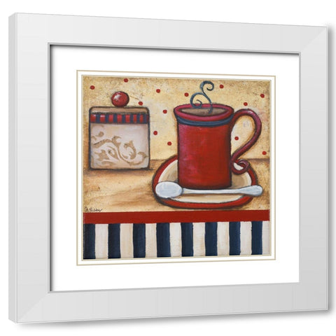 Grannys Kitchen II White Modern Wood Framed Art Print with Double Matting by Ritter, Gina