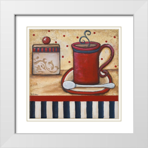 Grannys Kitchen II White Modern Wood Framed Art Print with Double Matting by Ritter, Gina