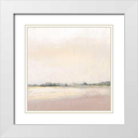 Foggy Spring Day I White Modern Wood Framed Art Print with Double Matting by Marcon, Michael