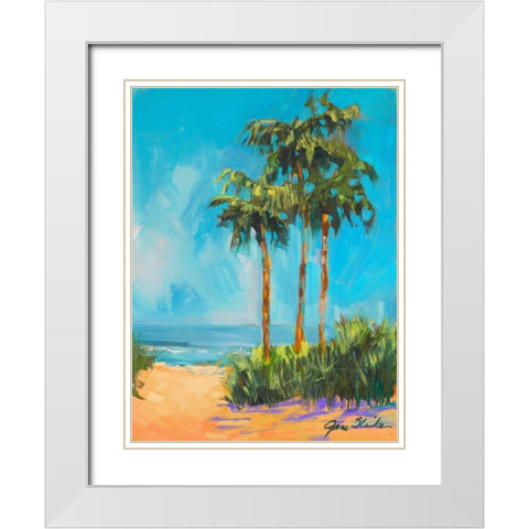Solitude I White Modern Wood Framed Art Print with Double Matting by Slivka, Jane