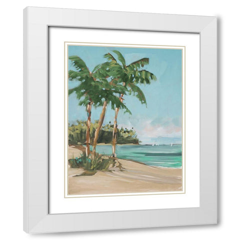 Hazy Solitude White Modern Wood Framed Art Print with Double Matting by Slivka, Jane